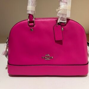 COACH ROWAN SATCHEL // Dragonfruit Pink